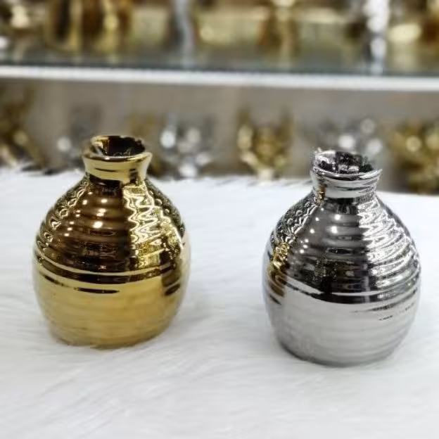 گلدان کندویی آبکاری ضد خش