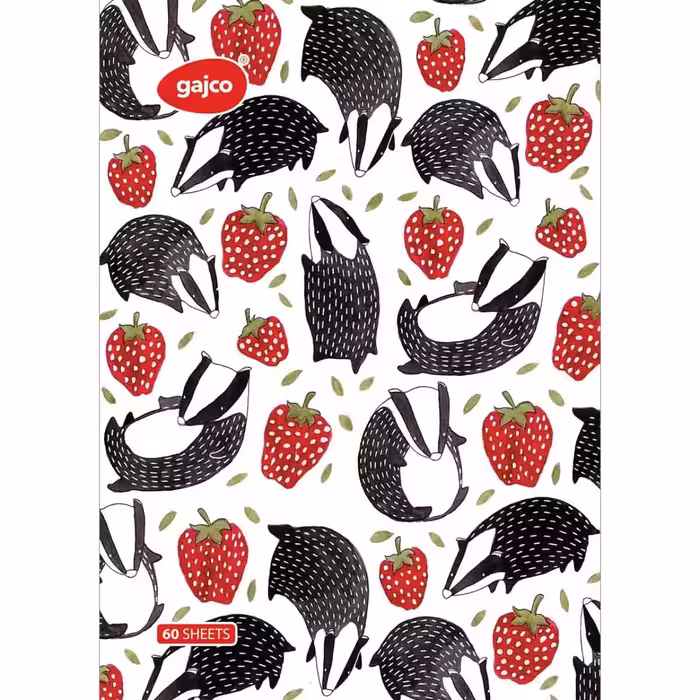 دفتر 60 برگ گاجکو طرح راسو و رویای توت فرنگی با رایحه شکلات