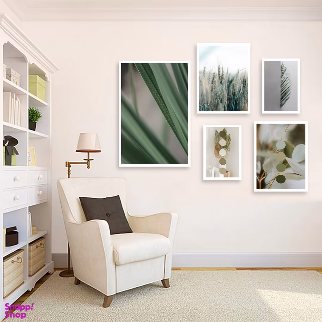 تابلو بکلیت مدل طرح مزرعه گندم زار W-1030 مجموعه 5 عددی