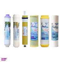 فیلتر دستگاه تصفیه آب آکوا پیورست مدل GOLDEN-DOW 06 بسته 5 عددی + فیلتر فیلمتک مدل گلد 75G