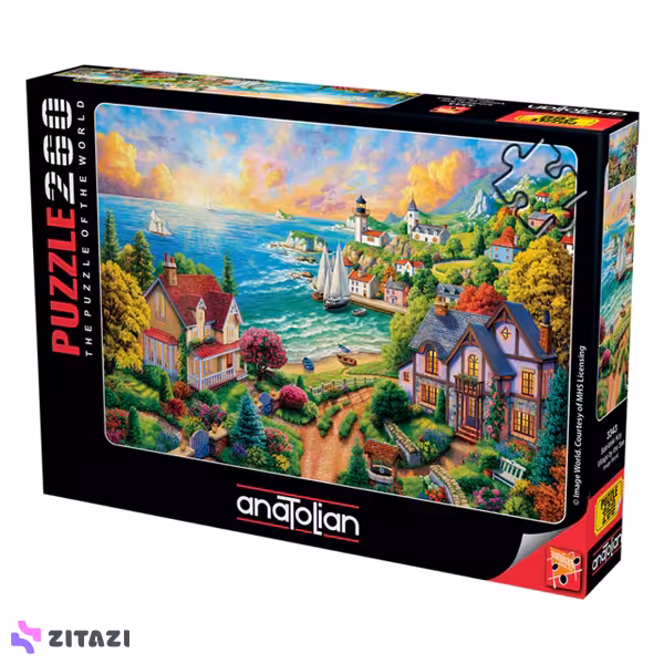 پازل 260 تکه آناتولین مدل Village by the Sea کد 3343