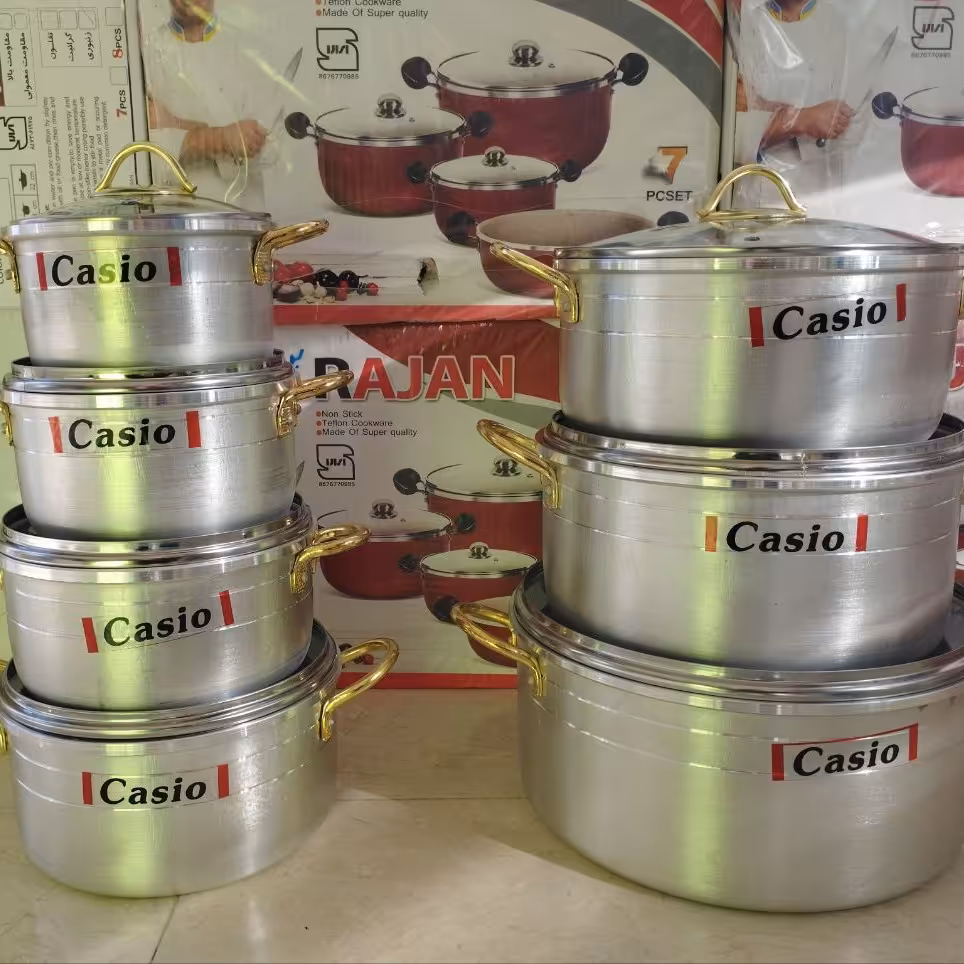 سرویس قابلمه 14 پارچه روحی برند کاسیو ضخیم 