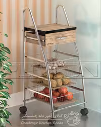 سبد سیب زمینی پیاز پلوتون مدل پینگ پنگی 4 طبقه کد 403