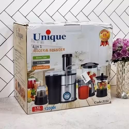 آبمیوه گیری 4 کاره 3114 یونیک