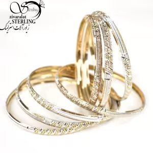 النگو نقره عیار 925 طرح خط اوریب کد7