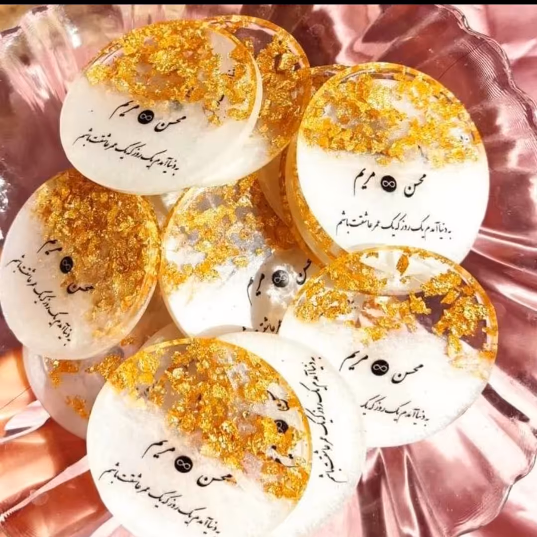 پک 30 عددی، گیفت عروسی رزینی بسیار شیک و با کیفیت 