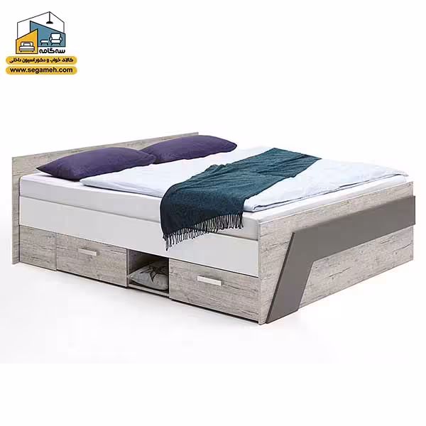 تخت خواب دونفره کد BDP27 - فروشگاه سه گامه