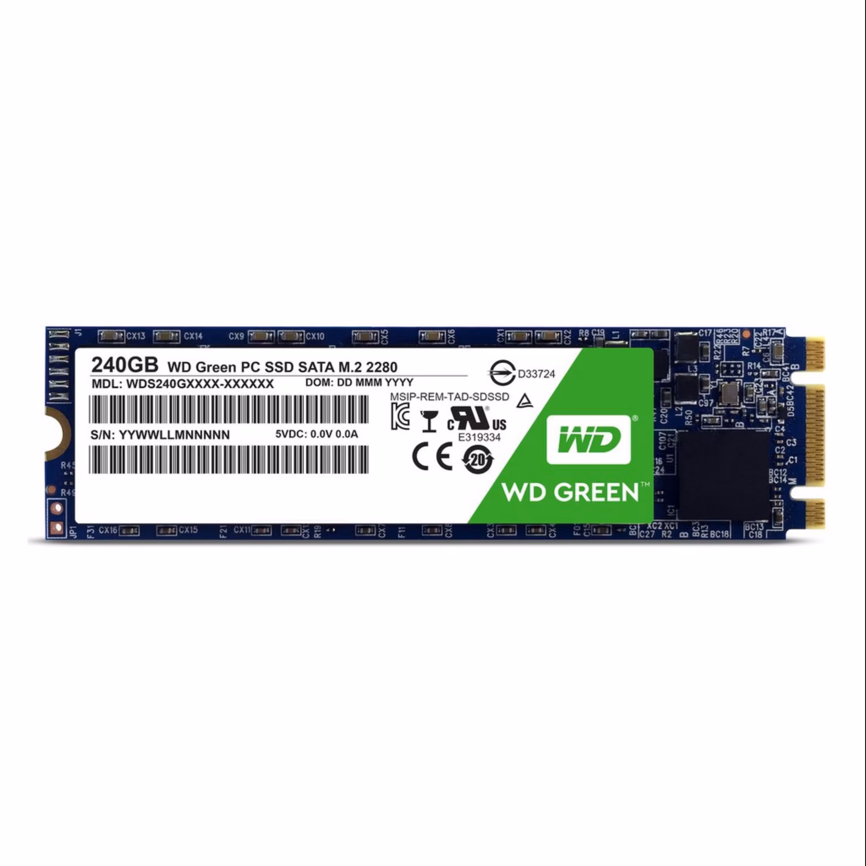 هارد 240GB SSD M2 Western Digital Green با گارانتی 36 ماهه  