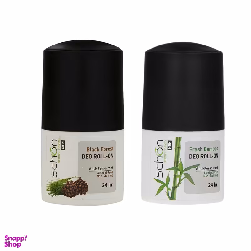 رول ضد تعریق زنانه شون مدل Black Forest حجم 50 میلی لیتر به همراه رول ضد تعریق مردانه مدل Fresh Bamboo