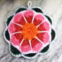 اسکاج گل بافتنی