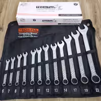 ست 12 پارچه آچار  یکسر تخت یکسر رینگ تک تول Tech-Tul 