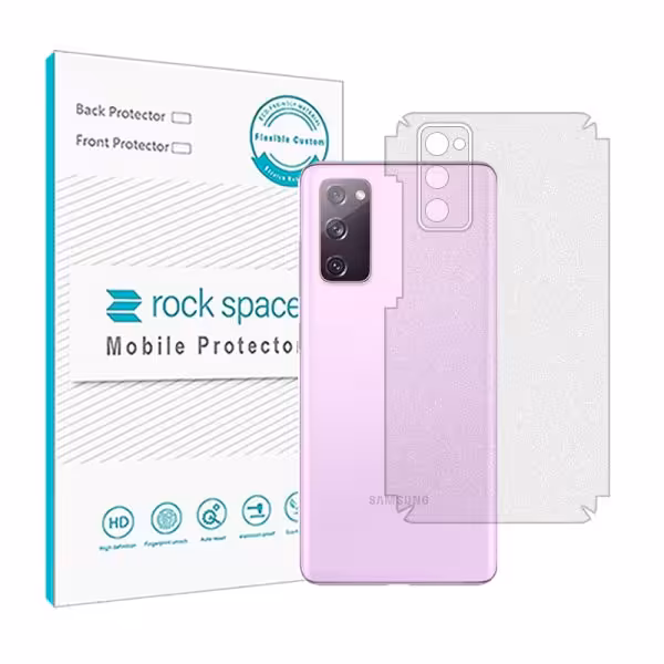 گلس محافظ پشت گوشی سامسونگ S20 FE مدل نانو هیدروژل مات برند راک اسپیس سایز M کد 13786