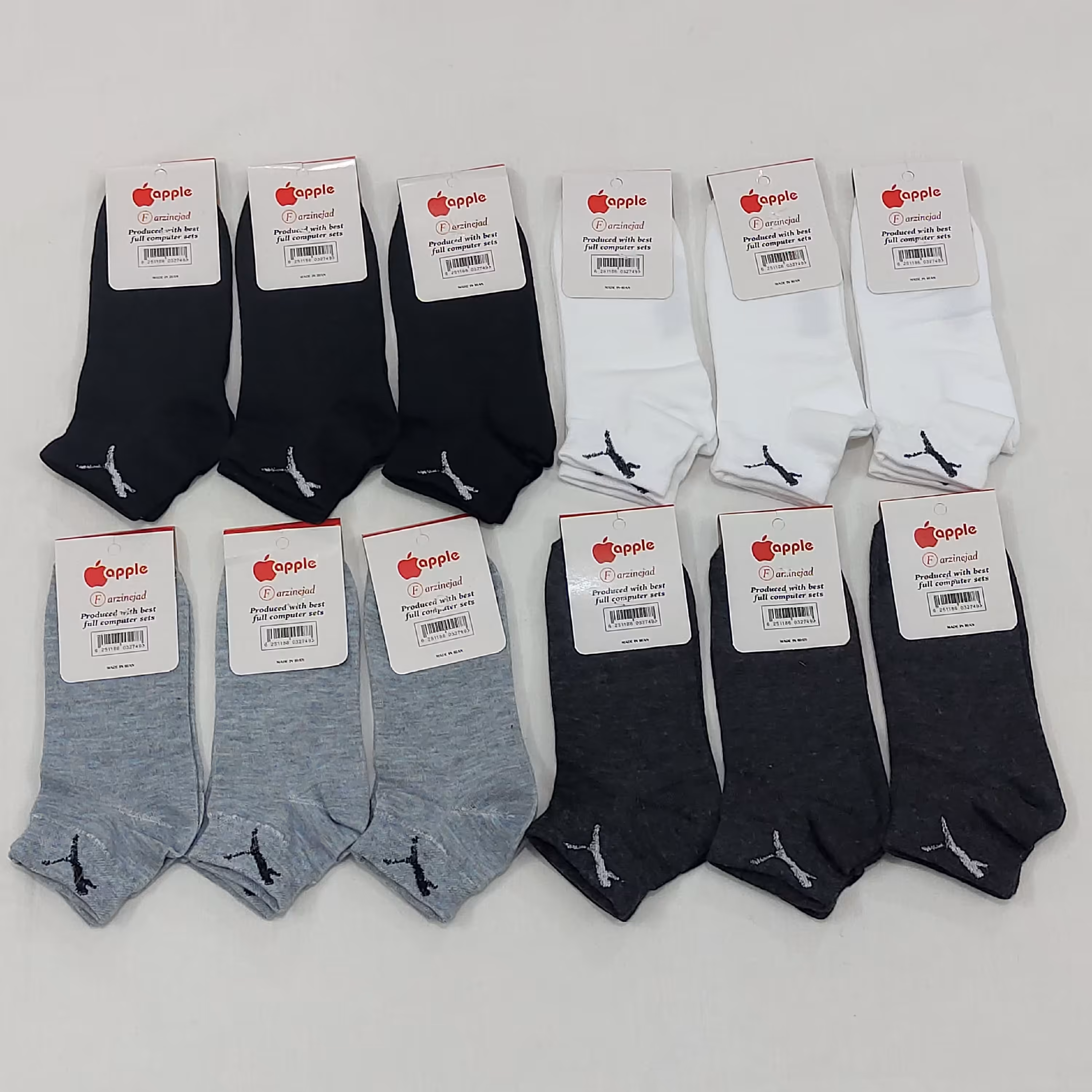 پک 4عددی جوراب نخی مچی مدل اسپرت درجه یک