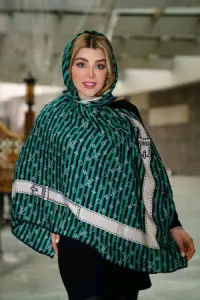 روسری زنانه نخی لبه دوز با کد 1029 مارک ال وی