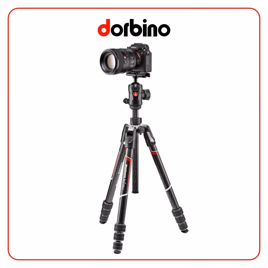 سه پایه عکاسی مانفرتو Manfrotto Befree GT Travel Aluminum Tripod with 496 Ball Head (Black) - فروشگاه دوربین دوربینو