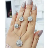 نیمست زنانه نقره925 اصل روکش اب طلاضمانتی (بدون زنجیر)