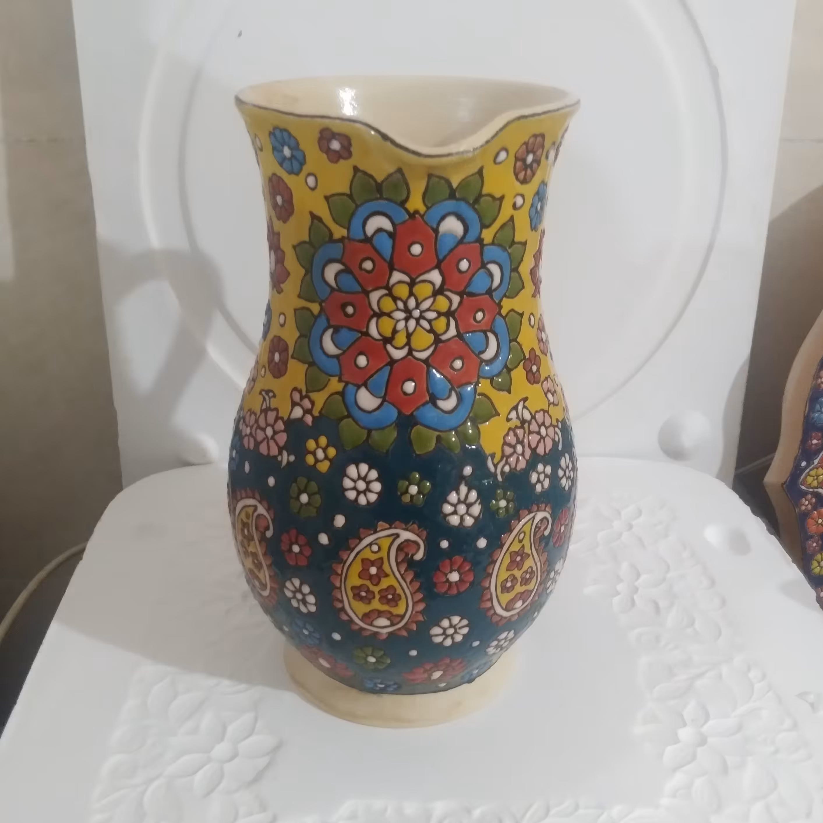 پارچ و لیوان مینا کاری (پس کرایه)