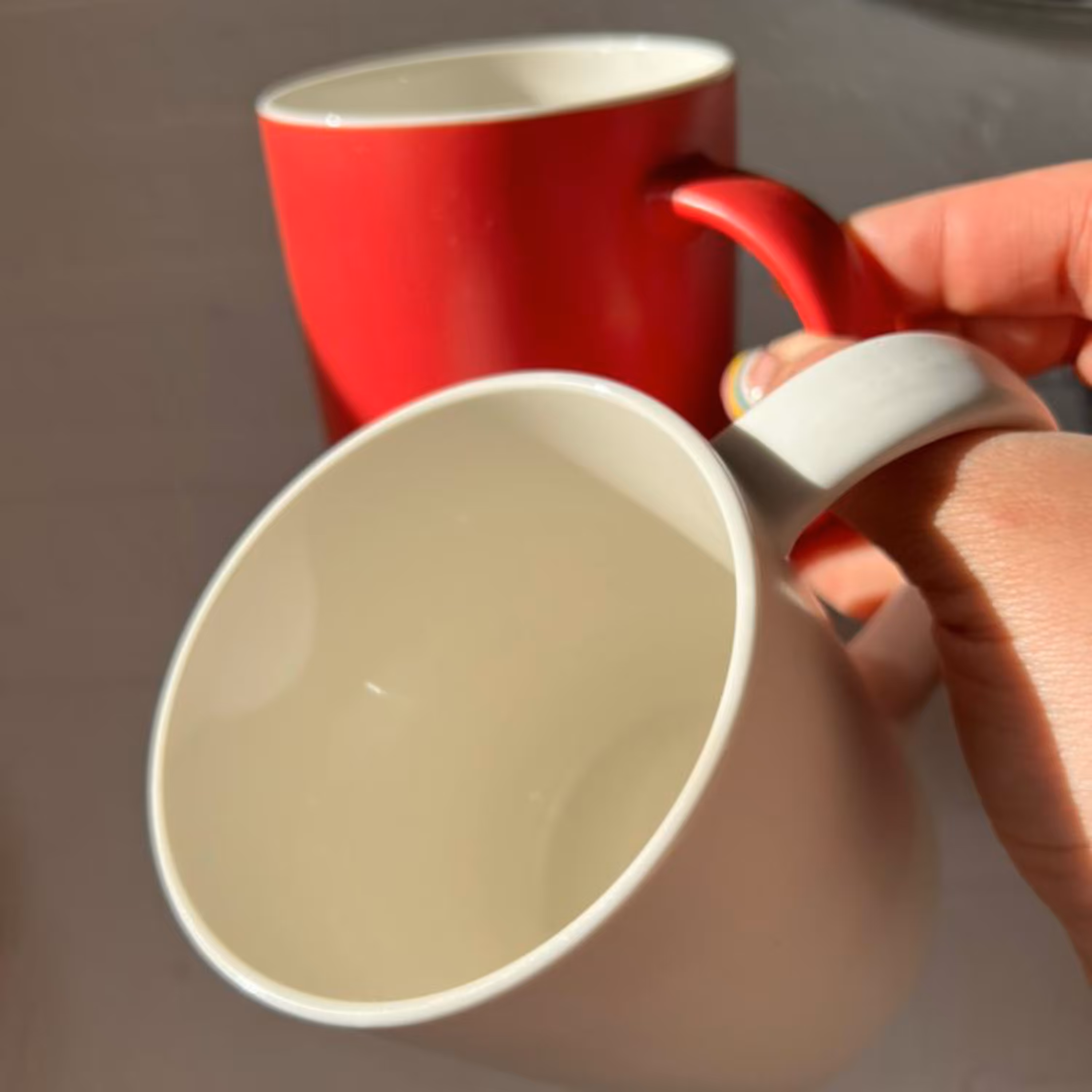 ماگ ساده سرامیکی رنگ قرمز