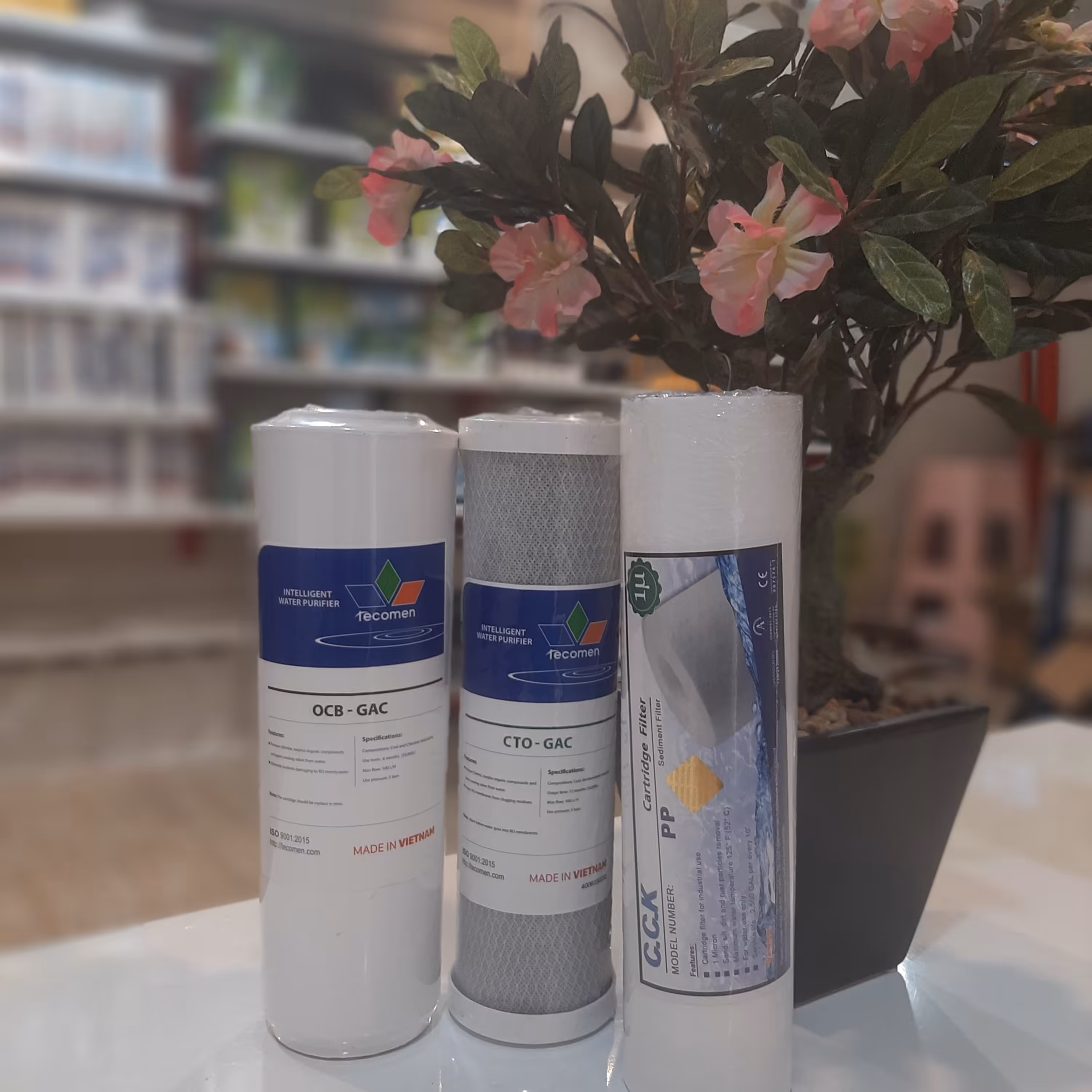 فیلتر  یک دو سه دستگاه تصفیه آب خانگی  برند tecomen  