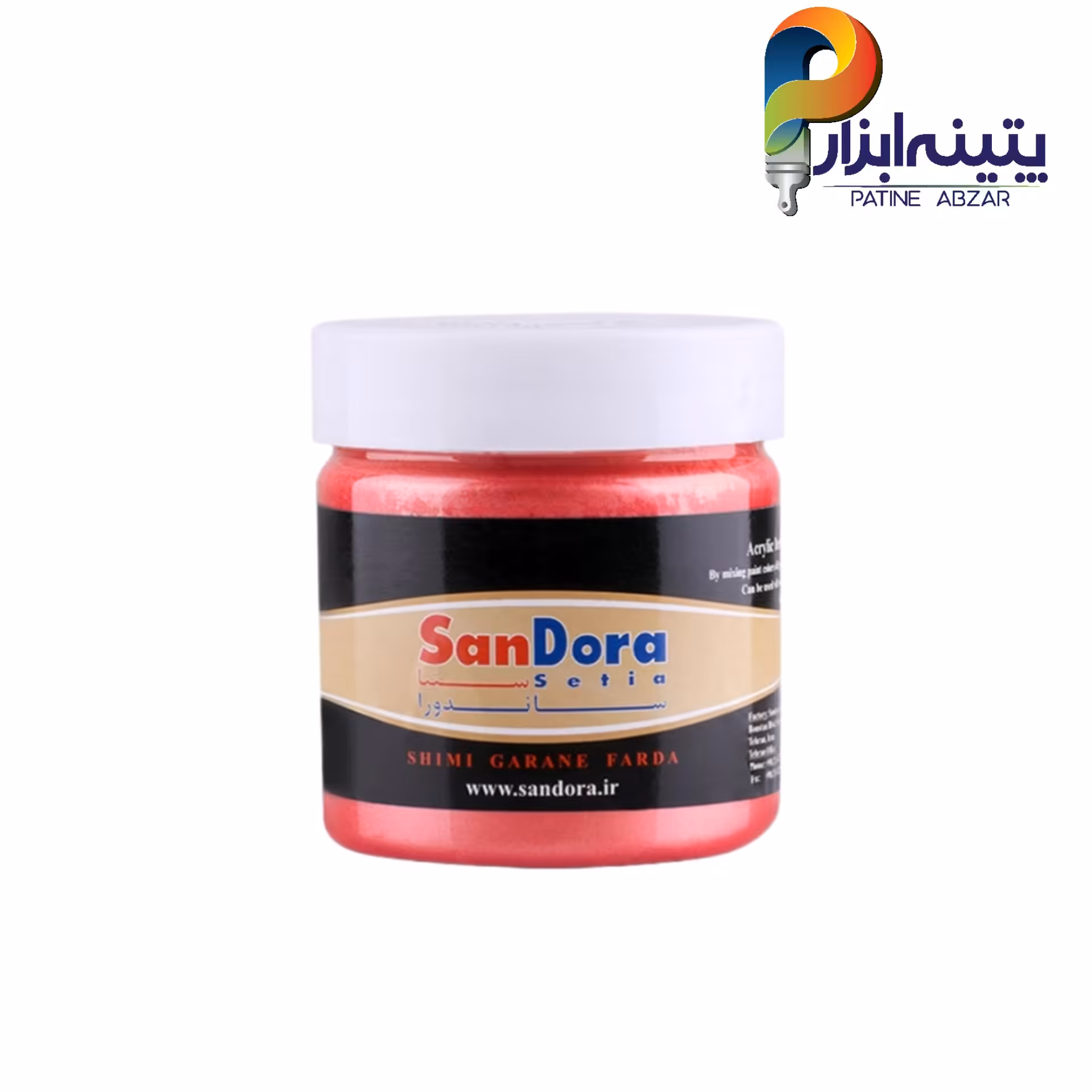 رنگ تزیینی آلبالویی اکلیلی آکرلیک 300 گرمی