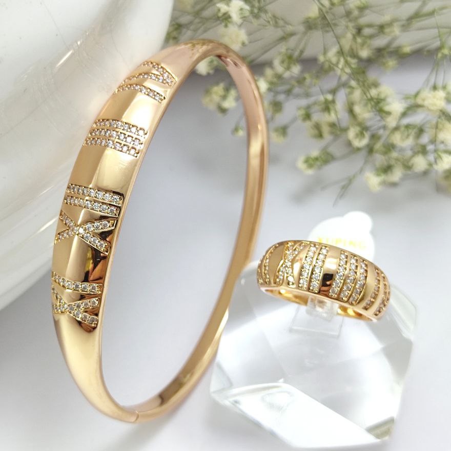 ست زیبا دستبند و حلقه برند ژوپینگ