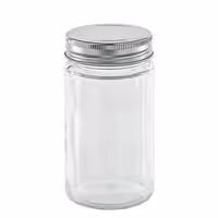 جاحبوباتی شیشه ای استوانه ای درب کانتینری سایز 6 کد 16