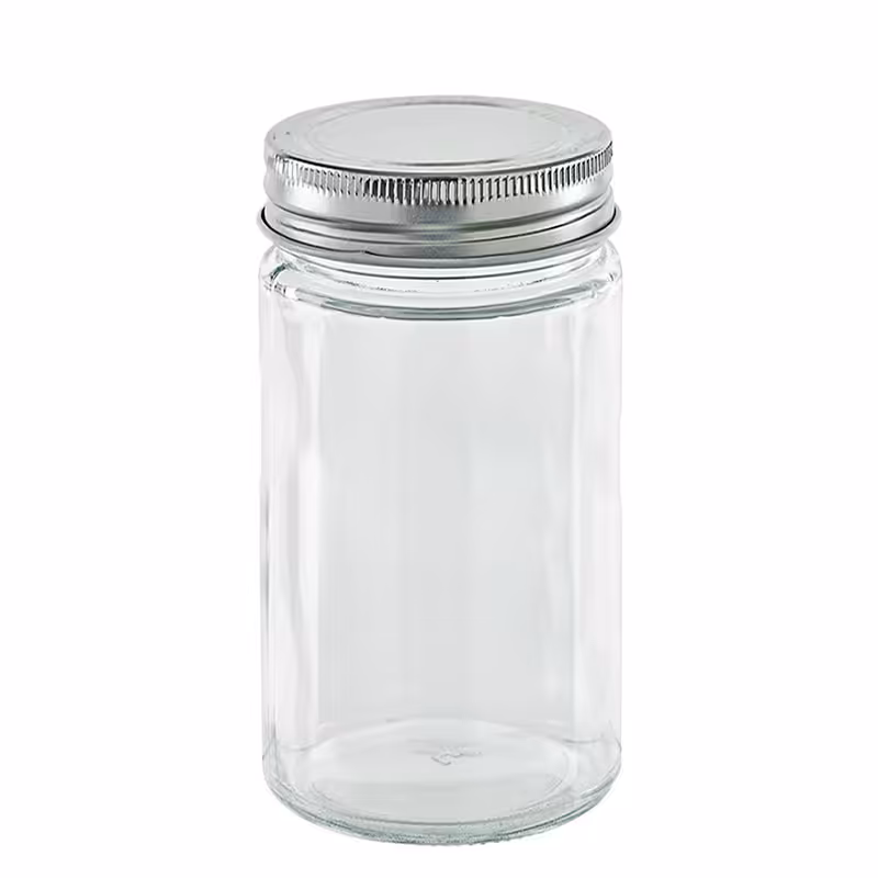 جاحبوباتی شیشه ای استوانه ای درب کانتینری سایز 6 کد 16