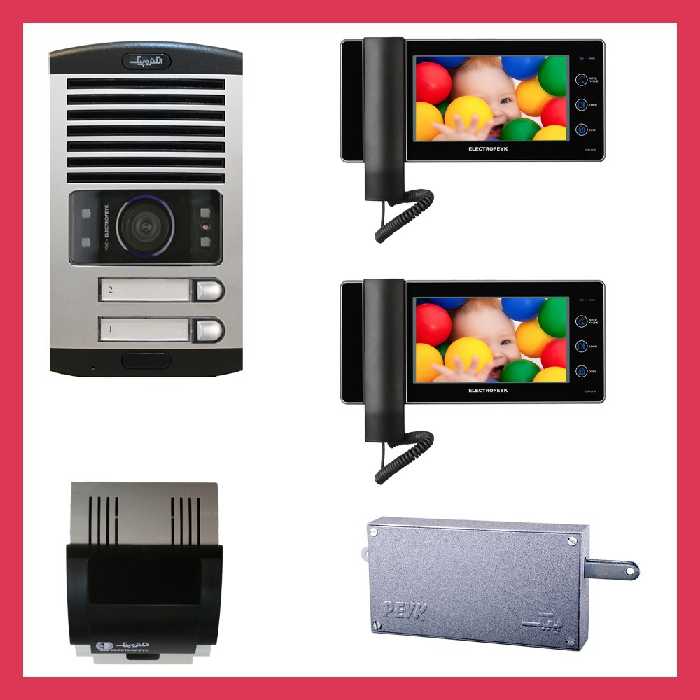 آیفون تصویری دربازکن الکتروپیک مدل1294 رنگ مشکی36 ماه ضمانت ( پک کامل 2 واحده)