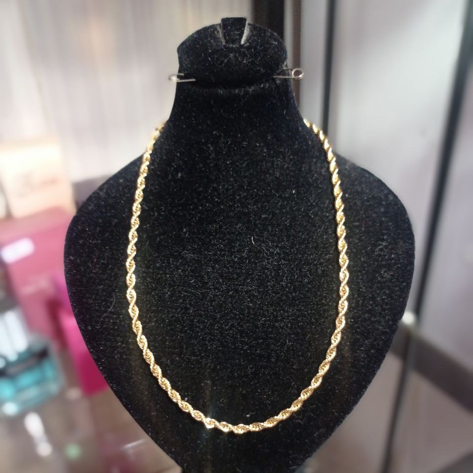 گردنبند و زنجیر تنابی استیل رنگ ثابت کاملا مشابه طلا 