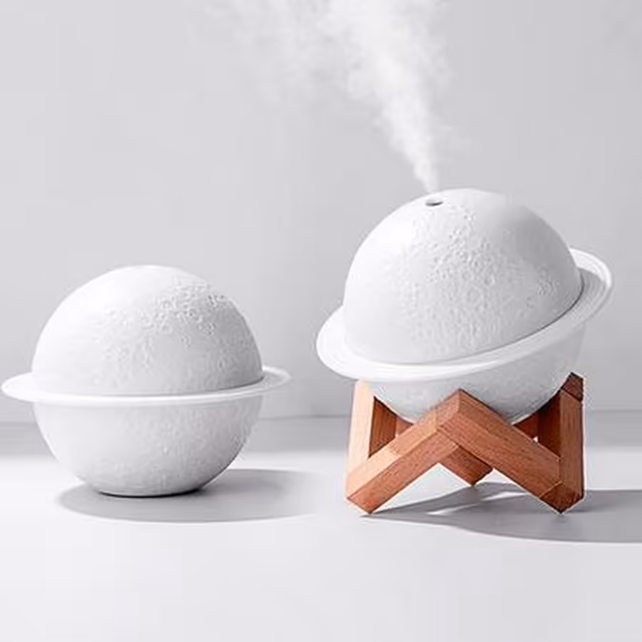 دستگاه بخور سرد طرح ماه برند Humidifier بخور کره ی ماه بخور سرد کوچک و فانتزی mo