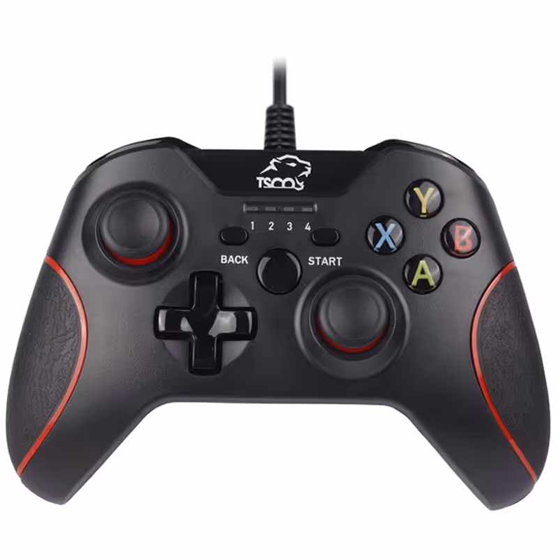 دسته بازی تک شوک دار USB تسکو مدل TG 120Gamepad TSCO TG120 Shock USB