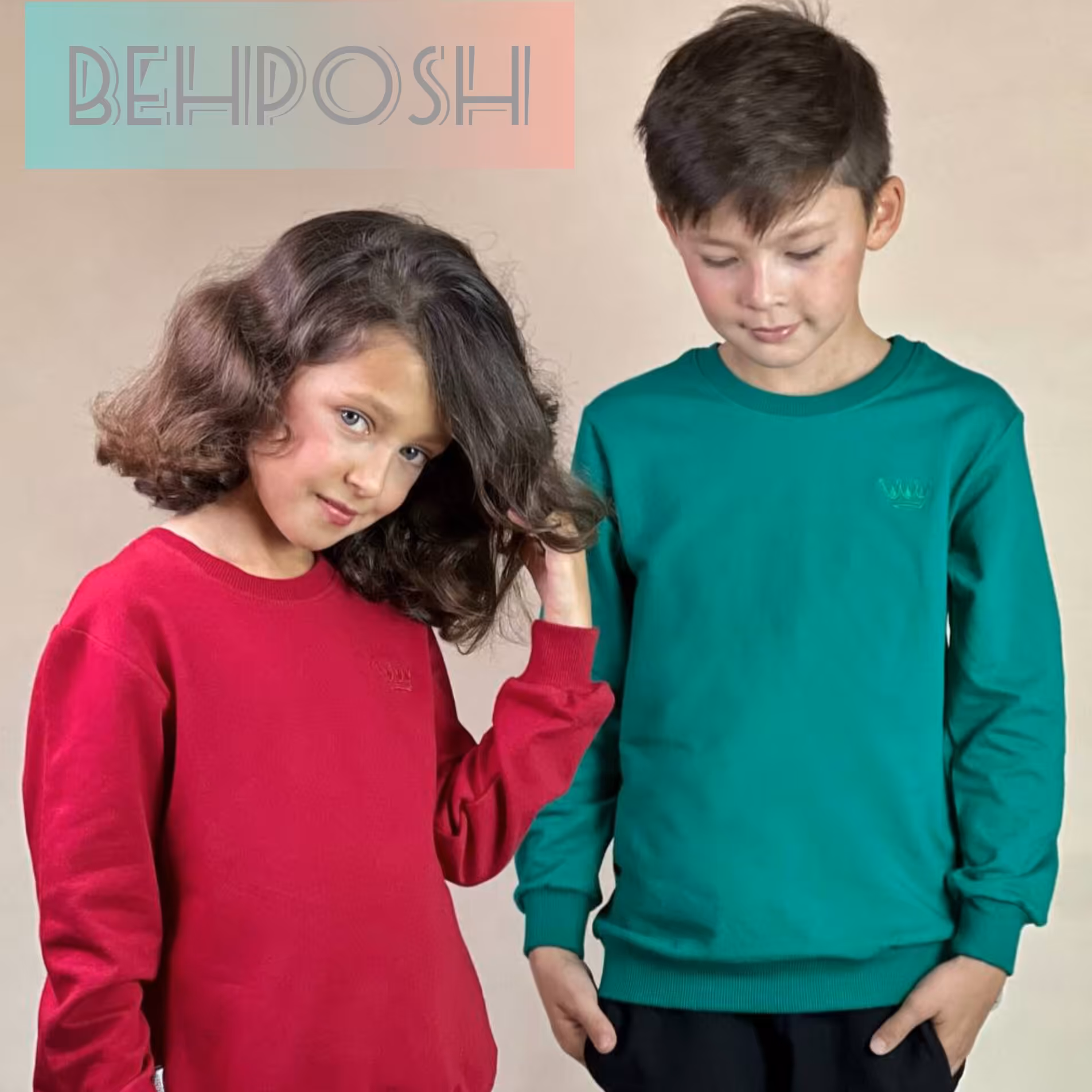 بلوز اسپرت دخترانه و پسرانه  پارچه دورس دونخ اعلا در سایزبندی 50 تا 65