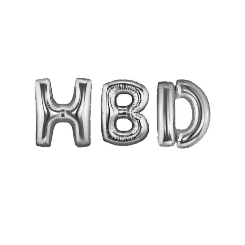 بادکنک فویلی اچ بی دی(HBD) تولدت مبارک