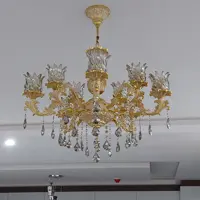 لوستر ارامیس کوچک 5شاخه کرم طلا