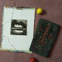 جامدادی رولی گلدوزی و طراحی شده طرح گیتار سایز بزرگ مناسب مداد و قلمو