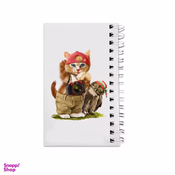 دفترچه یادداشت مدل to do list طرح گربه و دوربین عکاسی کد 2014428