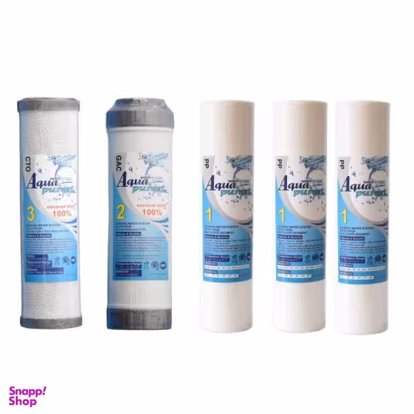 فیلتر دستگاه تصفیه کننده آب آکوا پیورست مدل TKB-NEW05 بسته 5 عددی