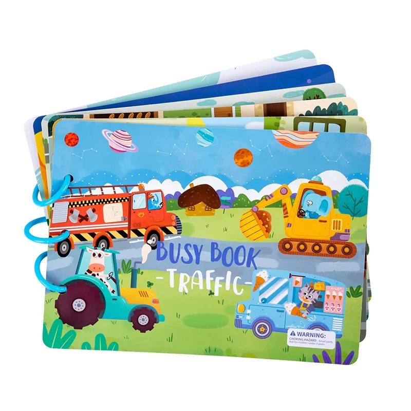 کتاب مونته سوری پازلی busy book مدل ترافیک کد P/100468/T