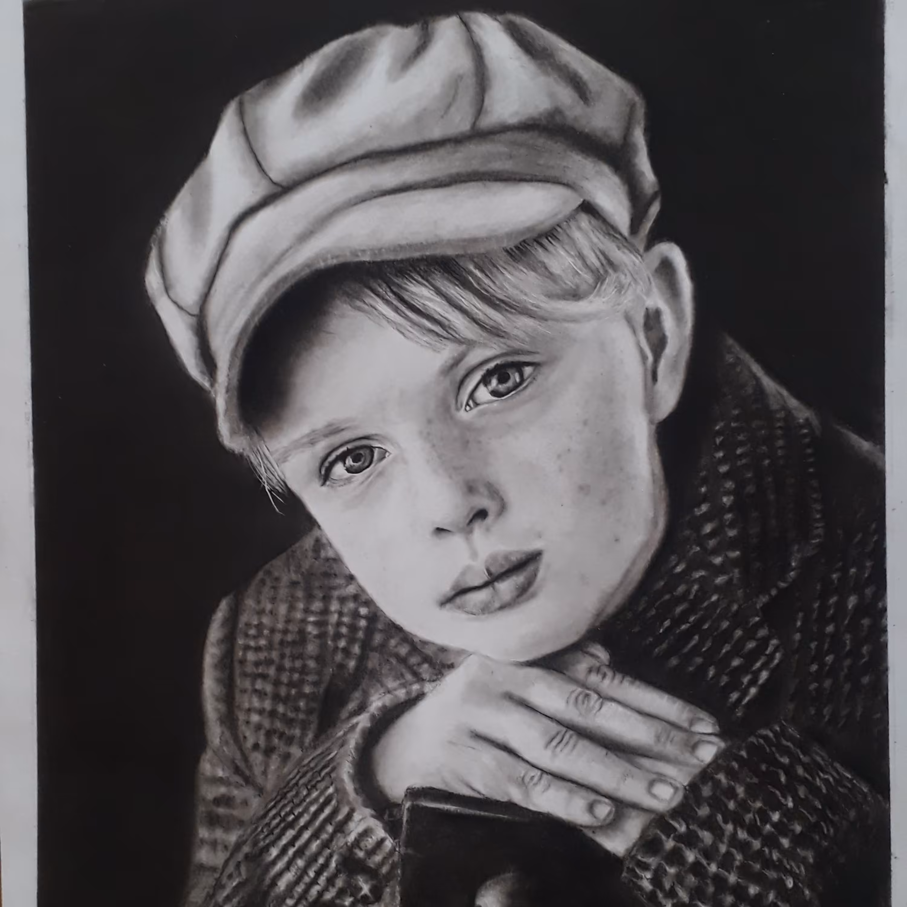 سفارش چهره سیاه قلم سایز A3