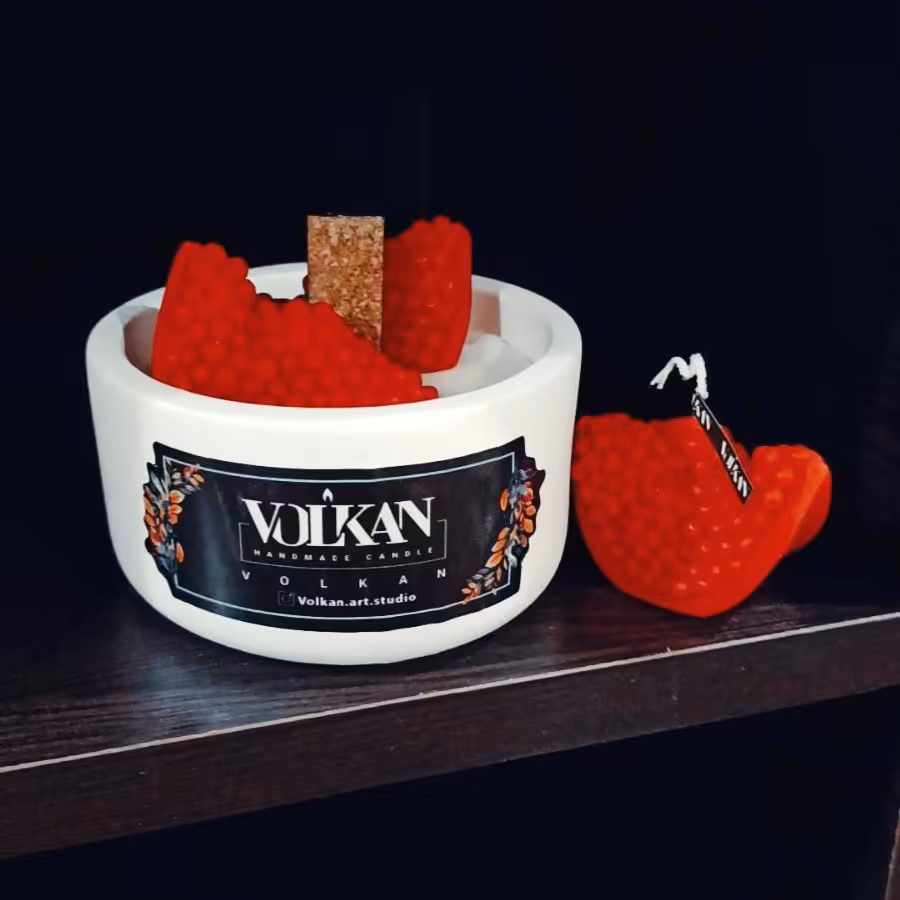 کاسه شمع انار ( سنگ مصنوعی)