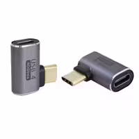 مبدل Type-C نر به Type-C ماده 90 درجه کی نت K-AUCMF4901