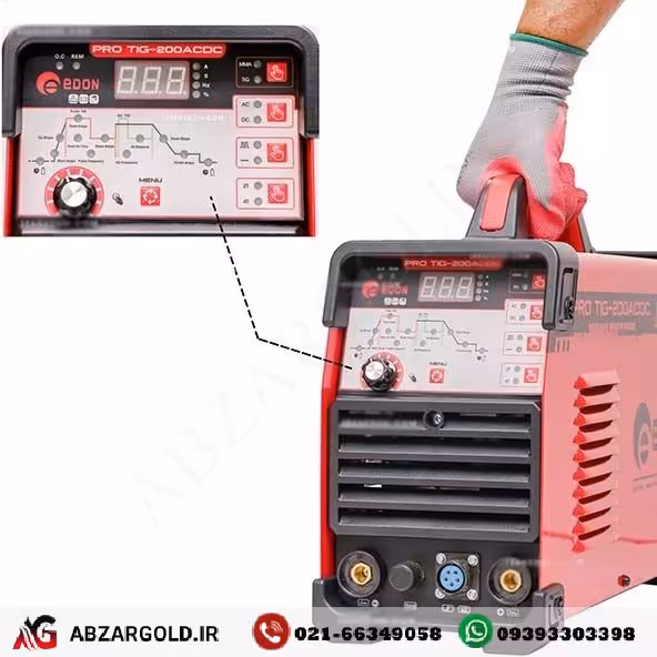 اینورتر جوشکاری 200 آمپر آرگون ادون مدل PRO TIG-200ACDC