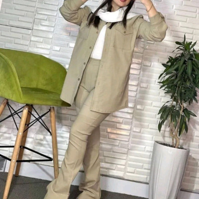 مانتو شلوار زنانه کتان کش مدل بوتگات64228