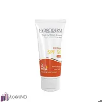 ضدآفتاب رنگی SPF50 فاقد چربی مخصوص پوست های چرب و جوشدار هیدرودرم بژ متوسط
