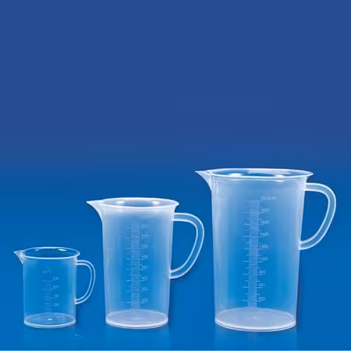 بشر پلاستیکی 3 لیتری آزمایشگاهی پلی پروپیلن شفاف