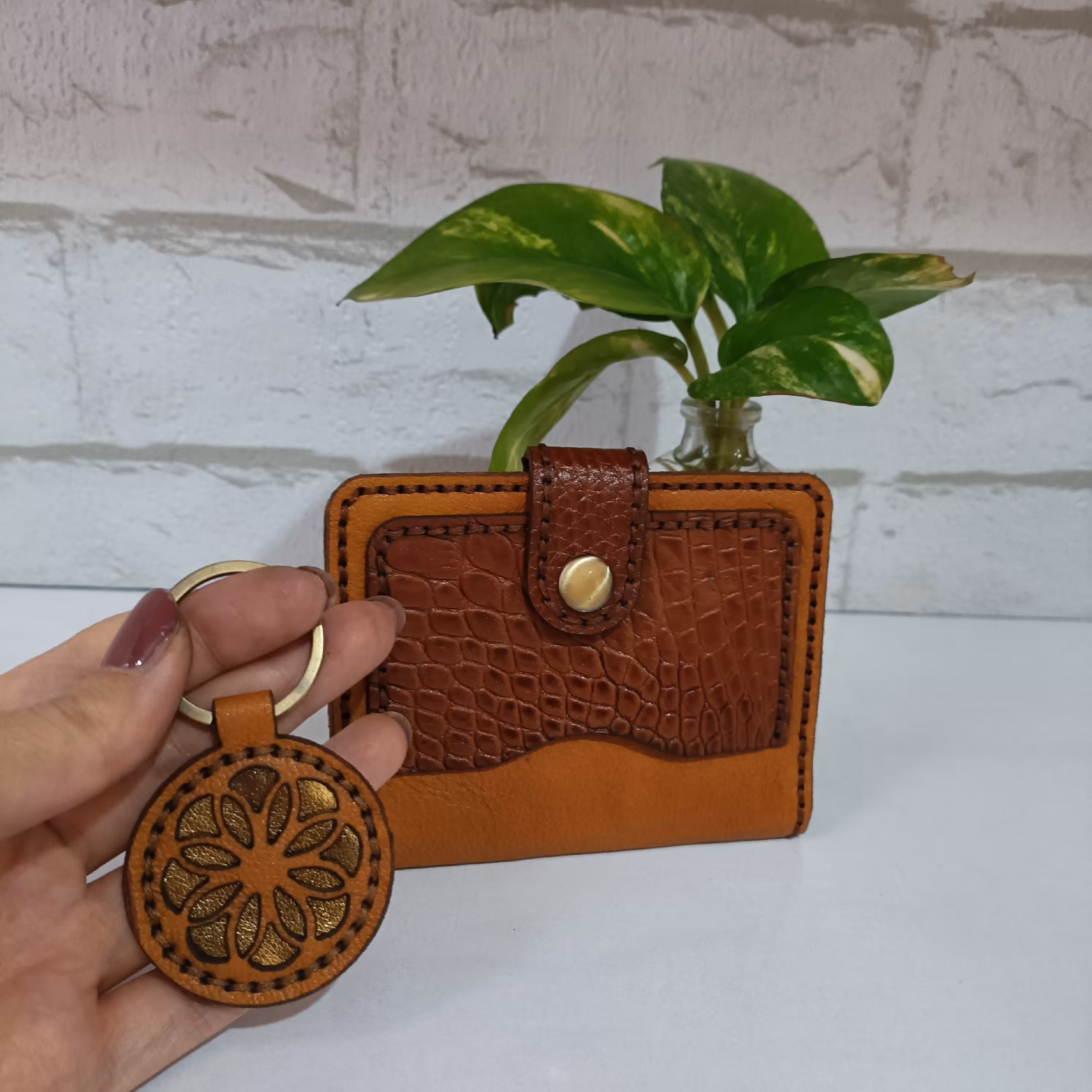 کیف چرم دست دوز جاکارتی