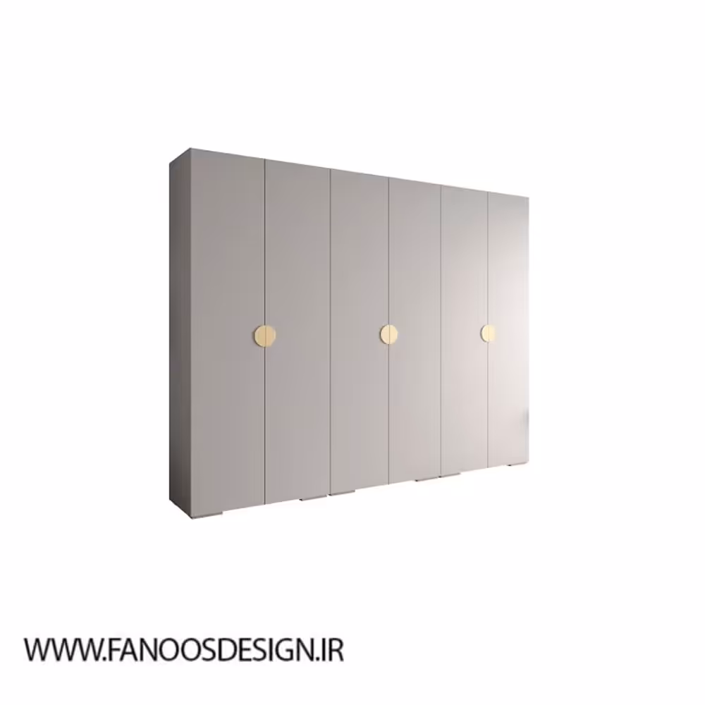 کمد لباس 6 درب نوک مدادی سایز 300*237*47 کد 8839