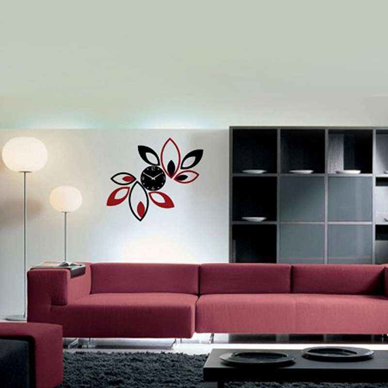 ساعت دیواری طرح گلبرگ