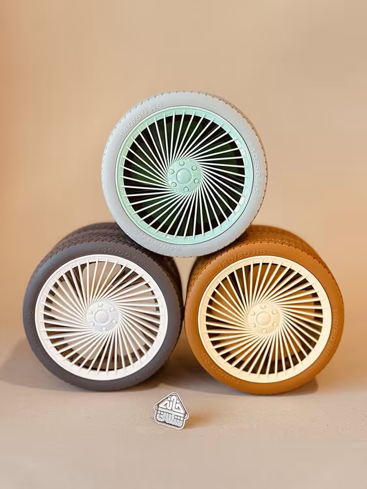 پنکه شارژی طرح لاستیک کد001928