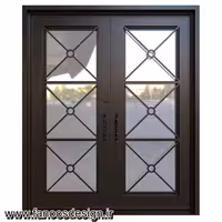 درب مدرن لابی آهنی پروفیلی کد 30732